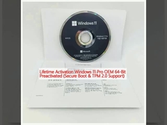Lifetime Activation Windows 11 Pro OEM 64-Bit Preactivated (Secure Boot & TPM 2.0 Support) 