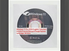 Windows 11 Pro OEM English/ Estonian/ Finnish/French/German/Greek/Hebrew Language Versions 